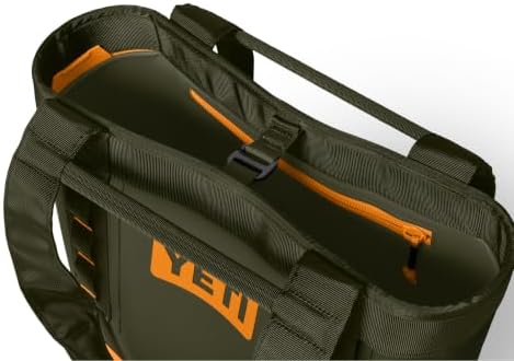 YETI Camino 20 Carryall with Internal Dividers, All-Purpose Utility Bag, Olive/King Crab Orange - 4