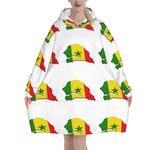 Sweat couverture Sénégal en flanelle de luxe chaude pour adulte