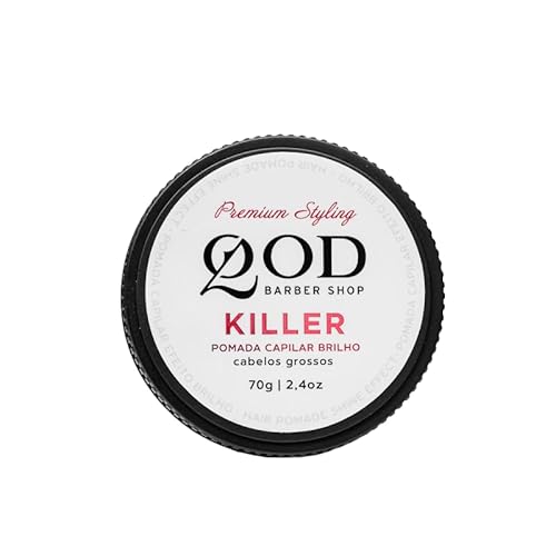 Pomada Capilar Killer, QOD Barber Shop, Brilho, 70g