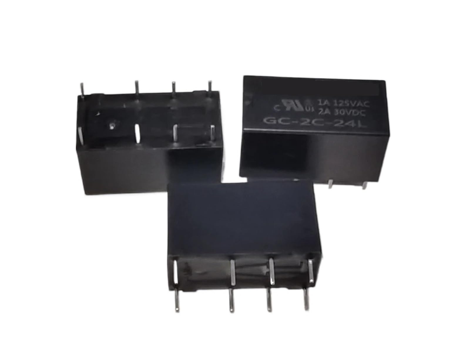 Relé electromagnético GC-2C-24L de 8 pines componente para cuadros eléctricos industriales