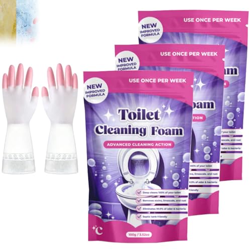 FizzClean Upgrade Toilet Bowl Cleaner, for Sparkling Clean, Touch Free