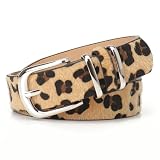 Animal Print Belt for Women Leopard Cheetah Cow Print...