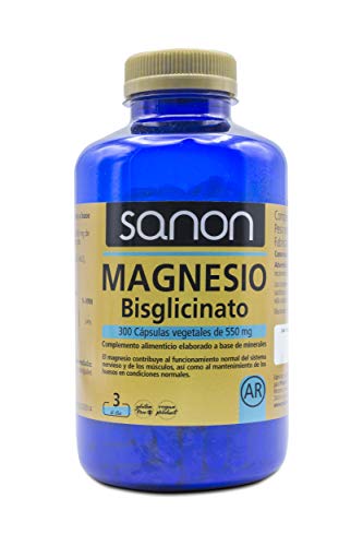 Sanon Magnesio Bisglicinato 300 Cápsulas Vegetales De 550 Mg, One Size, 100 Ml