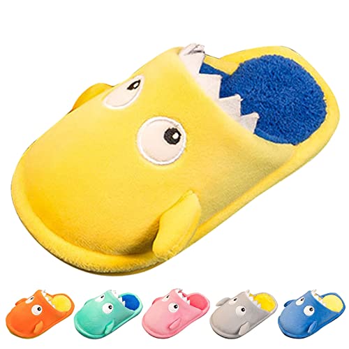 Chinelos de inverno para meninos e meninas com fundo plano macio e confortável chinelos quentes para