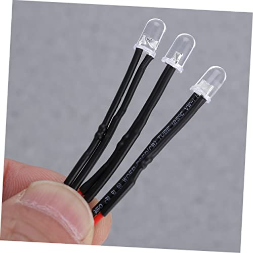 Anneome 50 Peças 12V Pré-Fio LED Controle Remoto Brinquedo Lâmpada LED Luzes LED Para Brinquedos Rc