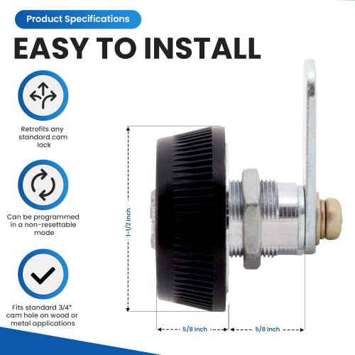 Combi-Cam Fjm Security 7803S-Black, 1 Pack, Black #TOP2