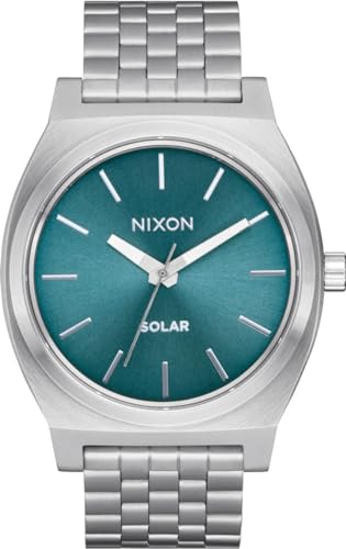 Montre Nixon Time Teller Solar A1369-5161-00 en acier gris pour homme