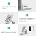Bracket for Solar Module Balcony Power Station Bracket Flat Roof 10-60° Individually Adjustable Attachment Mounting Pack of 4