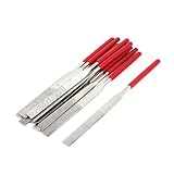 New Lon0167 10 Pz. In primo piano Lamiera efficacia affidabile piatta diamantata rettificata in vetro plastica rossa per vetri da 160 mm x 4 mm(id:cc0 cf ae bd0)