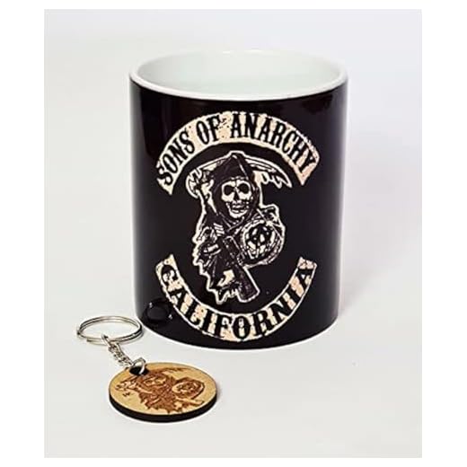 TusPersonalizables.com Taza + llavero - Sons - serie tv - (Taza Sons California + llavero)