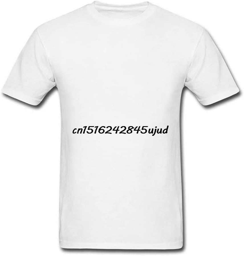 Custom DIY T-shirt Adult Men Two Sides Print Clothing XS-3XL Tops & Tees For You!!! Gift Tshirt Back Front Print T Shirts (White, S)