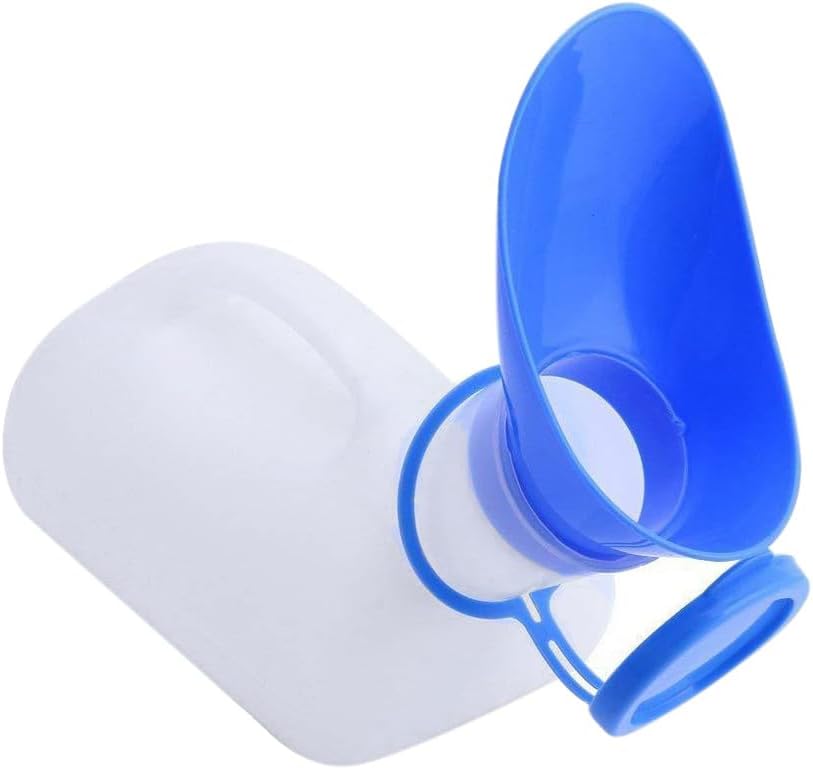 2X Unisex Urine Pee Wee Bottle Portable Urinal Camping Travel Car Toilet 1000ml