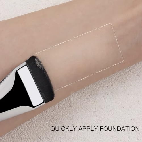 4pcs escova de base líquida macia cabelo macio ultra fino plano máscara de lama escova de aplicação