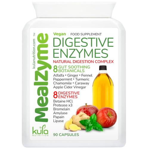 Image of MealZyme - 8 Plant Digestive Enzymes for Gut Health - 90 Vegan Capsules