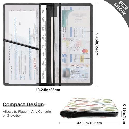 Organizador de guantera slim cuero miniatura 3