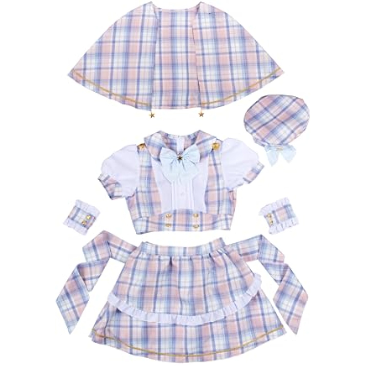 クリアストーン(Clearstone) リリカルパレット コスプレ ハロウィン マジカルケープメイド レディース ブルー 詳細画像2