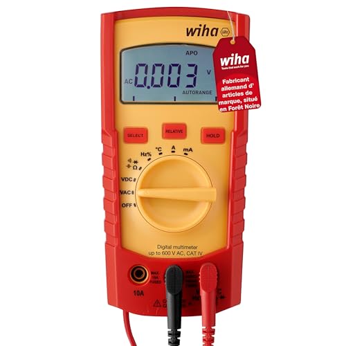 Multimètre digital 600V AC Wiha appareil de mesure de tension CAT IV
