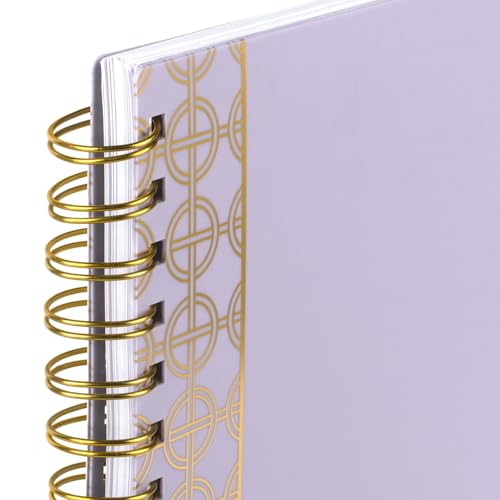 Cambridge Workstyle Focus Academic Planner (August 2026-July 2027) Weekly/Monthly, 9" x 11 ¼", Large, Page Size: 8.5" x 11", Lilac Cover with Gold Accents, Bilingual (1606-905FA-19) by Cambridge - Used condition - Image 6