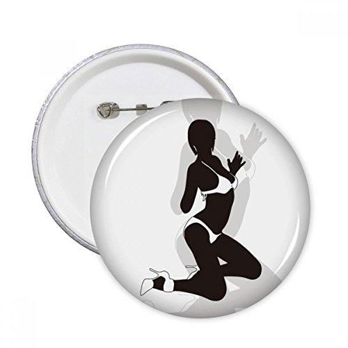Kneel Gal Pins Hot Bikini badge bouton de décoration pour vêtements multicolore XXL