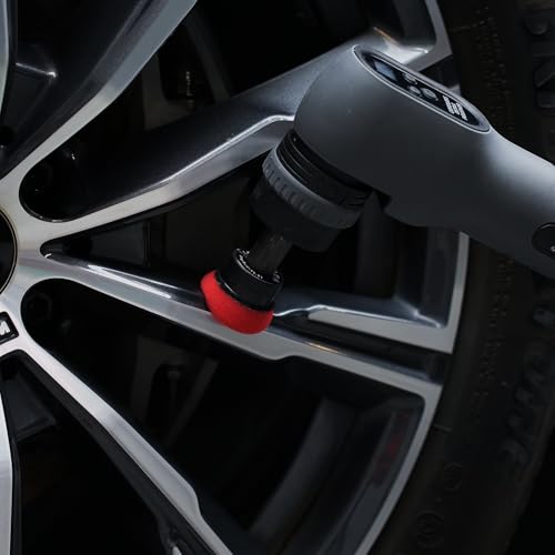 SPTA Red T10 Mini Ultra-Fine Finishing Foam Polishing Pads, 5Pcs 1.3inch/32mm Sponge Polishing Buffing Pads, Car Foam Detail Polishing Pad Kit for Car Detail Polishing, Small Area Polishing -FPTSS1R by SPTA - Used condition - Image 9