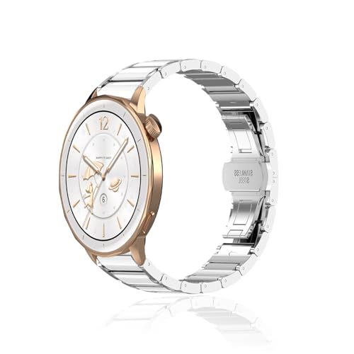 Correa para reloj OnePlus Watch 3 43mm, color plateado