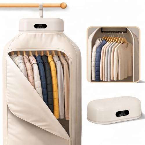 Portable Clothes Dryer 700W Foldable Dryer for Clothes with Timer No Assembly Required Quiet Compact Dryer for Apartment RV Dorm Travel & Small Spaces
