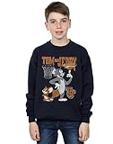 Tom and Jerry Jungen Spinning Basketball Sweatshirt Navy Blau 12-13 years