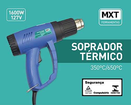 Soprador Térmico Pistola De Ar Quente 300º A 500º Kit Maleta 127V OHG-1500A