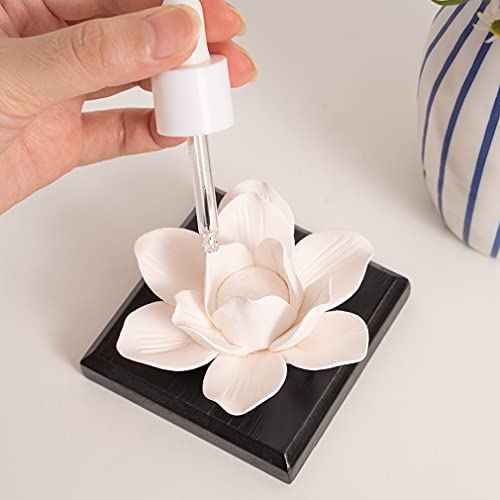Molimao Lotus Flower Styling Essential Oil Diffuser Stone, Non-Electric, Handmade Products, Decorative Tabletops, Car Decoration Ornaments (Essential Oils Not Included) #TOP2