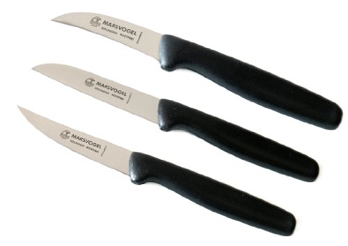 Marsvogel - 3-tlg. Gemüsemesser Set - gemischte Klingen - Griffe...