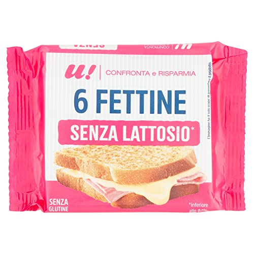 U! Confronta e Risparmia 6 Fettine Senza Lattosio, 150g