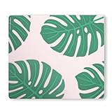 modern-twist 14 x 16 Silicone Placemat, BPA, PVC-Free Table Mat, Dishwasher Safe, Conservatory Print in Monstera Deliciosa, Pack of 1
