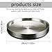 Stainless Steel Chilled Serving Tray with Ice Chamber - Silver Platter for Shrimp Cocktails and Party Fruit Buffets - Appetizer Tray Food-Grade Dip Bowl for Hot/Cold Preservation (11in)