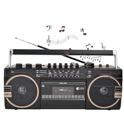Radio Bluetooth avec Platine Cassette Finition Bois Naturel - 2