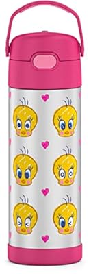 THERMOS FUNTAINER - Botella aislada al vacío de acero inoxidable de 16 onzas con tapa ancha de boquilla, Looney Tunes | Ya disponible en tu tienda friki favorita! En mundofriki.es!