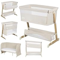 LIONELO Theo 2 in 1 Co-Sleeper and Travel Cot for Baby up to 9 kg | Height Adjustable | Folding Side with Breathable Mesh | Comfortable Mattress | Includes Organizer, Mosquito Net LIONELO Theo 2 in 1 Co-Sleeper and Travel Cot for Baby up to 9 kg | Height Adjustable | Folding Side with Breathable Mesh | Comfortable Mattress | Includes Organizer, Mosquito Net