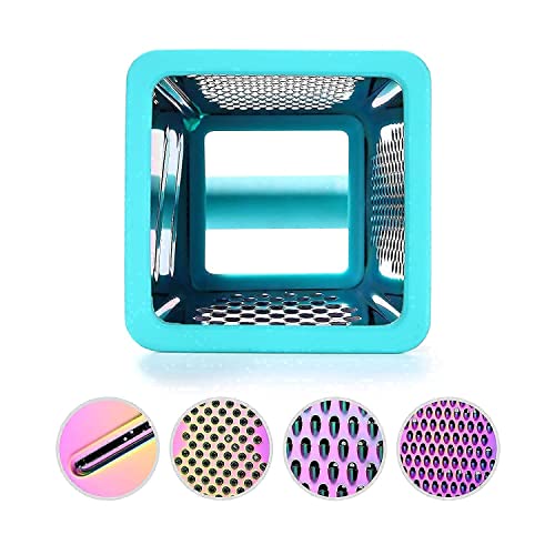 Dishwasher Safe Rainbow Titanium Cutlery Knife Set, Marco Almond Kya27 Kitchen Knives Set With Wooden Block Plugs Professional Rainbow Titanium Box Grater,Stainless Steel Grater Slicer 5 Pcs Set #TOP3