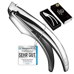 Knoblauchpresse Edelstahl für Knoblauch...