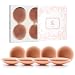 Nipple Covers for Women,4 Pairs Reusable Adhesive Silicone Bra Pasties for No Show Strapless Dress