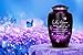 Purple Butterfly Urn for Human Ashes Adult – Large Purple Butterfly Urn for Women & Men with Secure Lid, Handcrafted Metal Urns for Ashes, Keepsake with Upto 200lbs