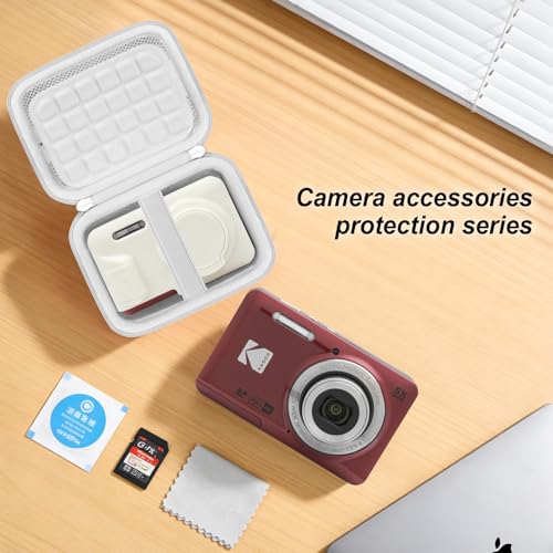 Kit de funda para cámara Kodak Pixpro FZ55 con estuche rígido y cubierta de silicona miniatura 6