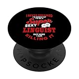 Lustiger Linguist sagt Sprachtherapie Übersetzungsdienste PopSockets mit austauschbarem PopGrip