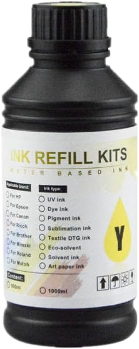 Soft Ink LED Ink 500ml Bottle for DX4 DX5 DX6 3200 Printhead Compatible with L800 L805 R1390 R1400 R1410 4800 Universal Printer(Soft -Cyan)