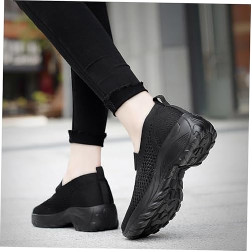 Chaussures sport femme YARNOW baskets noires légères - 2