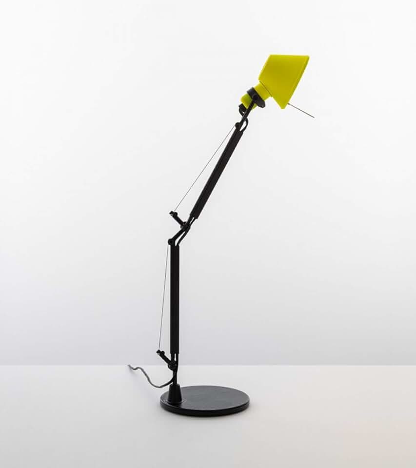 Artemide Tolomeo Micro Bicolor Adjustable Table Lamp Limited Edition - Nero/Giallo