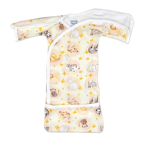 Open-Shoulder Ultra Soft NICU Crossover Baggette Gown - Teeny (2-4lbs)2