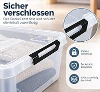 HRB Unterbettbox transparent rollbar mit Deckel, 32 Liter – Ansicht 5