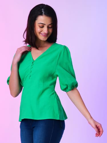 Image of Globus Women Top (3640777001 Green S)