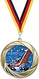 Verlag Reiner Kullack 100er-Set Medaillen »Schwimmen«, mit 50 mm Sportfoto-Emblem (Metall, bunt)