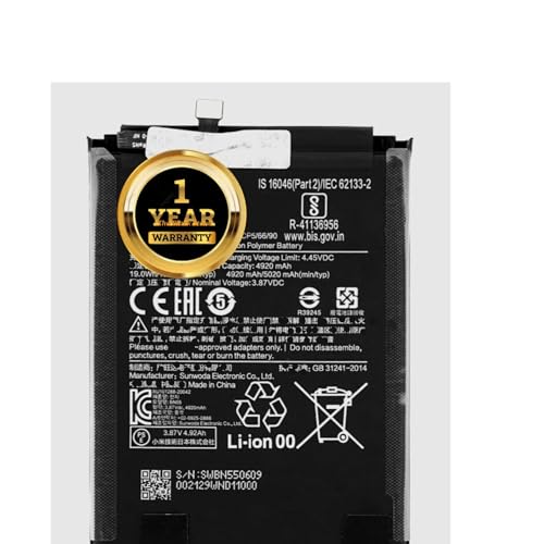 Image of Original BN55 Battery Compatible with Redmi Note 9S (M2003J6A1G)
